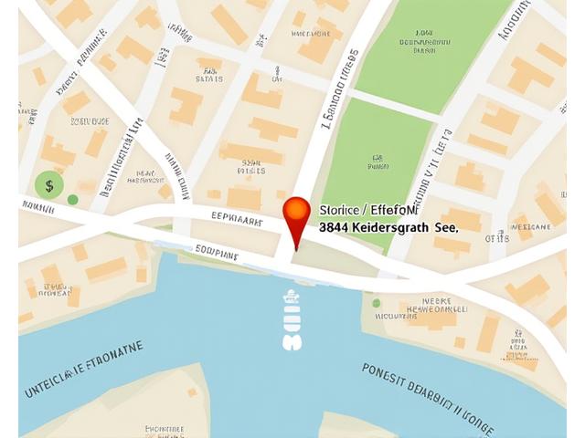 Kaart van Amsterdam met de locatie van Houtkern Design aan de Keizersgracht.